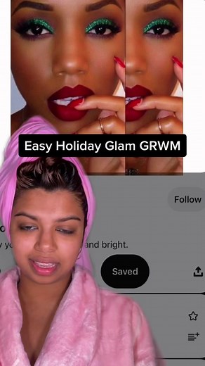 Holiday Glam Makeup Tutorial for Christmas | Easy GRWM