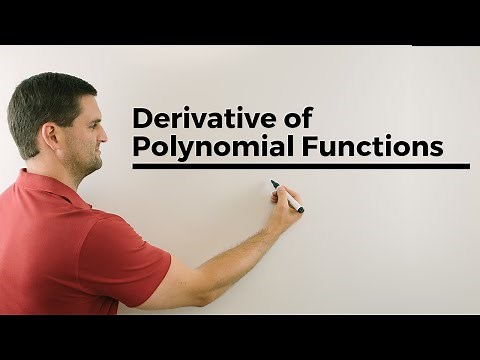 First Derivative of Polynomial Functions, f prime of x easy way