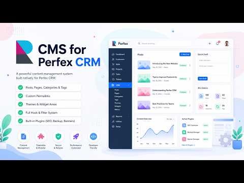 Turn Perfex CRM into full-featured CMS and Website Builder