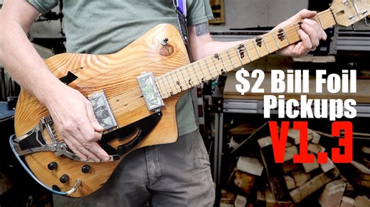 Built an Archtop Just to Hear These $2 Bill Foil Pickups