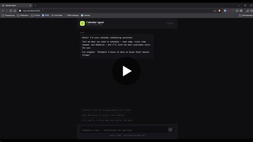 #ai #llm #agents #python #sideproject #machinelearning #fastapi #langgraph #googlecalendar #buildinpublic | Aditya Hegde