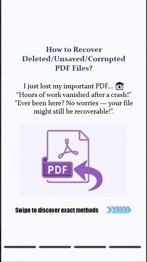 How to Recover Deleted PDF Files in Windows 10 – Step by Step!
