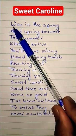 Sweet Caroline Lyrics - Neil Diamond 1969 #lyricvideo #neildiamond #singandlearn #english #song #yts