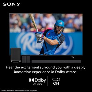 Stand up and cheer just like you are in the stadium! Experience an unparalleled viewing experience with your friends and family in #DolbyAtmos on #SonyBraviaXROLED A80J and HT-A7000 #SonySoundbar only on #StarSports1HD & #StarSportsHindiHD. Dolby Star Sports Know More: https://bit.ly/3NEkewg Shop at SC: https://bit.ly/3u0An7E | Sony India