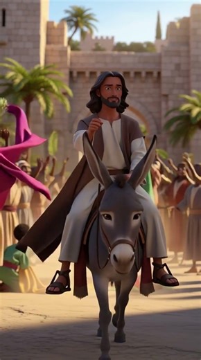 The Triumphant Entry ✨ | Jesus Enters Jerusalem 🕊️ | Mark 11 Animated Story