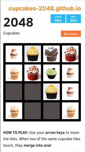 Cupcakes 2048 ,cupcakes-2048.github.io