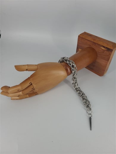 Stainless Steel Chunky Byzantine Chainmaille Bracelet - Etsy