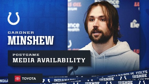 Gardner Minshew: Colts vs. Buccaneers postgame