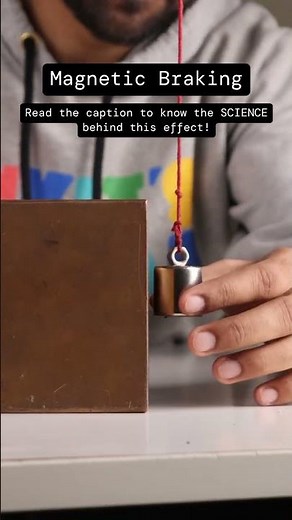 Magnetic Braking with Eddy Currents ⚡️