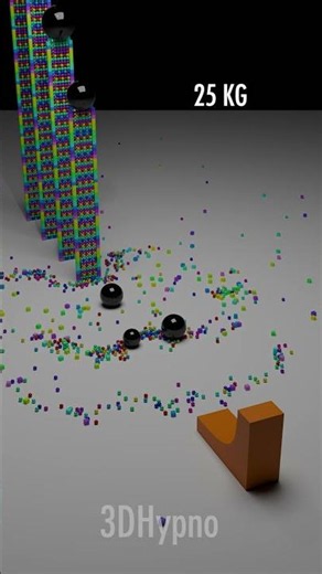 The satisfying collapse of five marble arrangements—the destruction of sine wave shaped structures