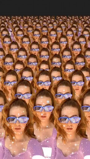 Kaleidoscopic Video of a Person with Long Hair