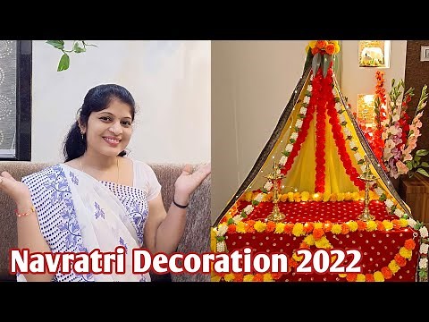 Navratri decoration ideas at home//easy and simple Navratri decoration//Navratri decoration