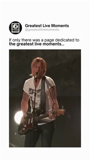 GREATEST LIVE MOMENTS ™️ on Instagram: "This Cover Will Give You Goosebumps! Keith Urban delivers an incredible version of To Love Somebody- This is the kind of performance you’ll watch again and again! 🔥 -FOLLOW @greatestlivemoments for more! #KeithUrban #BeeGees #ToLoveSomebody #LivePerformance #MusicTribute #Legendary #MustWatch #ViralVideo #AcousticMagic #IconicPerformance #StayinAlive #HeartfeltMusic #MusicLovers #GuitarSolo #TimelessClassic"