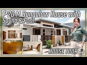 House Tour 18 • A Brand New Modern Bungalow House w/ SAUNA! in Angeles City Pampanga