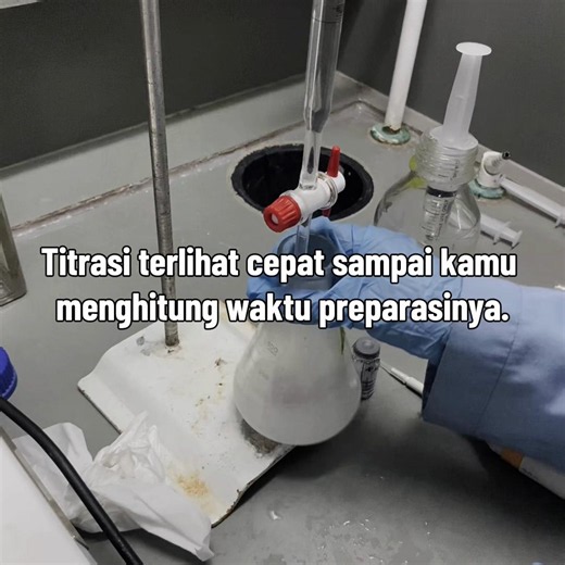 Lama di prepare sample dari pada cari TATnya #analyst #chemistry #titration #science #lab