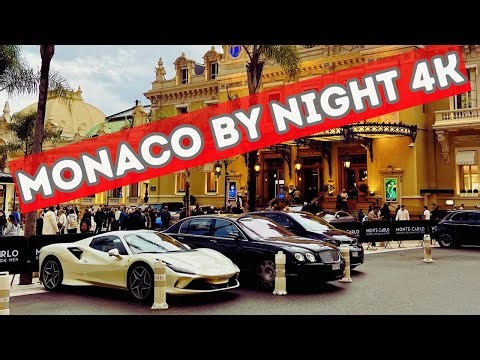 MONACO EVENING WALK - IN 4K! SUPERCARS, SUPER YACHTS & LUXE LIFESTYLE