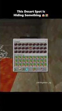 How to Find Netherite in Desert Temple 😱 | Minecraft Secret #viral #shortvideo #music