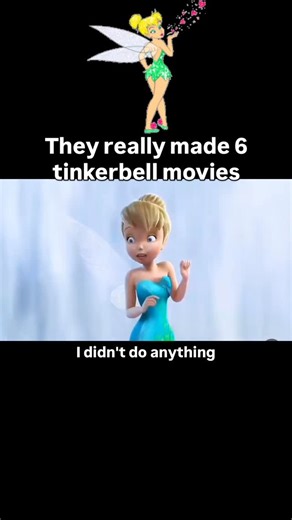 on Instagram: "This is the 5th one #memes #tinkerbell #meme #movie #watch Tinker Bell is a fictional fairy from J.M. Barrie’s Peter Pan, known as Peter’s fairy sidekick, who became a major Disney icon after the 1953 animated film, often depicted as a silent, mischievous, and jealous fairy who leaves a trail of pixie dust. While originally a supporting character, Disney’s adaptation made her a beloved mascot, leading to her own franchise, including a series of films where she is voiced and has a