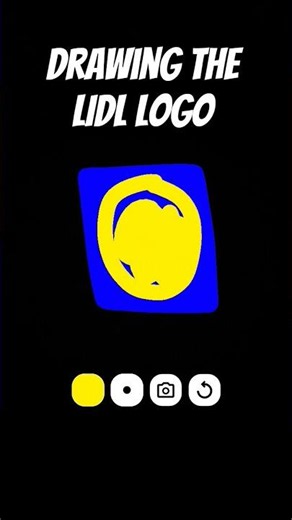Drawing the Lidl logo