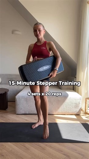 3.8K views | A stepper is perfect when you want a quick and effective workout – at home and with no excuses.  Burn calories, get your legs moving, and boost your fitness, all you need is the will... and a stepper handy.  Want to exercise anytime? Find the stepper on our website  https://exsj.short.gy/XeBAvE #gbwomen | GymBeam | Facebook
