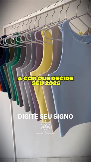 Quântica e Espiritualidade ® Oficial on Instagram: "💥DIGITE SEU SIGNO PARA DESCOBRIR SUA COR DA VIRADA! A maioria escolhe cor por moda. Alguns por superstição. Mas poucos sabem: 👉 cor é frequência. E frequência errada… desalinha dinheiro, oportunidades e direção. Cada signo carrega uma vibração específica de abundância para 2026. E usar a cor errada na virada pode travar esse fluxo. Digite seu signo e descubra a sua cor real de prosperidade. ✨"