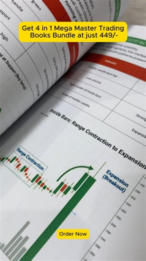 🔥 Trade Smarter — Strategy, Not Luck! Most traders lose money because they rely on emotions, rumors, and random tips. This 4-Book Trading Mastery Bundle gives you a proven, structured system to trade with clarity, confidence, and consistency. Here’s what you get inside: 📘 Candlestick Mastery — market psychology decoded 📙 Chart Patterns That Print Money — breakouts & reversals explained 📕 100 Candlestick Patterns — your quick-reference guide 📗 100 Chart Patterns — every major pattern visuali