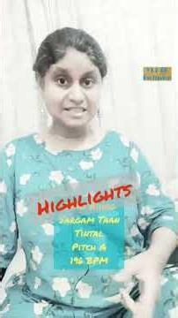 Highlights from Raag Bihag Tintal Sargam Taan Practice video.