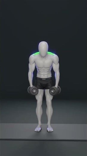 Dumbbell Shrugs for Bigger Traps | Build Neck & Shoulder Strength at Home.