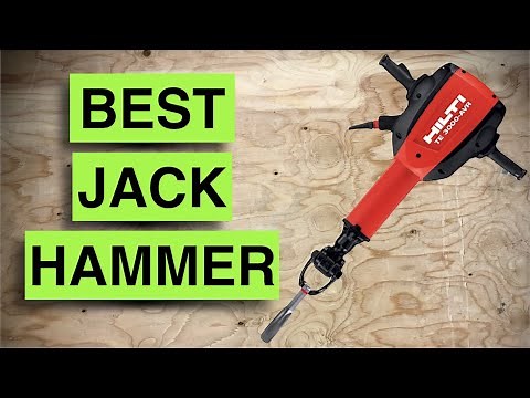 Breaking concrete with the Hilti Jackhammer TE 3000