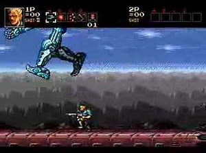 Contra: Hard Corps Train Boss