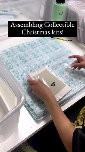 2.7K views · 31 reactions | Take a look behind-the-scenes as our team assembles this month's Collectible Christmas kits! On August 10th, these beauties will be shipped out to subscribers...are you excited?!  Subscribe to Collectible Christmas with the link down below! ⭐️ https://metimedelivered.com/collectible-christmas/ | ME Time - Machine Embroidery Subscriptions | Facebook