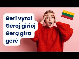 Lithuanian Language lesson: 2 Tongue Twisters for Pronunciation