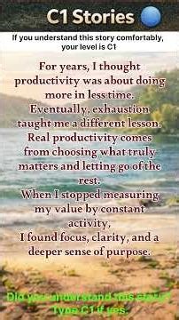 If you understand 90% of this story, your level is C1#shorts #EnglishStory#C1English#EnglishReading