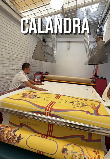Calandra de sublimación textil industrial: características y precios