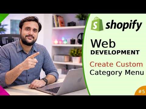 How to Create Custom Menu in Shopify | Shopify Web Development Tutorial | Web Development #5