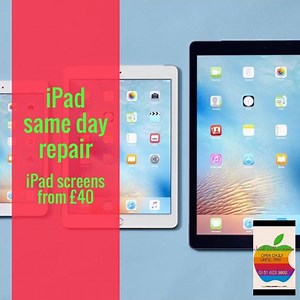 iPads repaired in the same day ..... iPad 2 & 3 £40, iPad 4 £44, iPad 5 Air £54, iPad mini £49 | Wirral iPhone Repairs