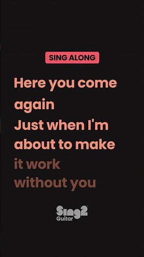 Sing "Here You Come Again" by Dolly Parton (Acoustic Karaoke)