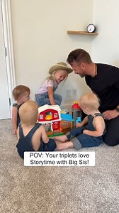 We love when the whole family gets into the pretend play - just look at these overalls! The Little People Farm is fun for everyone 🥰 | Fisher-Price