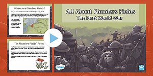 All About Flanders Fields Information PowerPoint