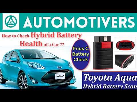 Toyota Aqua Hybrid Battery Scan | Prius C Battery Check | How to Check Hybrid Battery Health