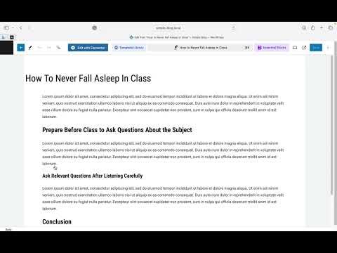 How to Edit A Blog Post on WordPress
