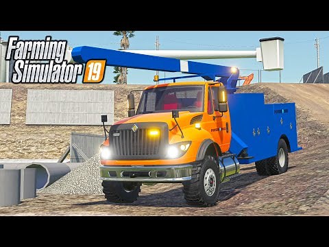 UTILITY BUCKET TRUCK FS19 (WoodMeadow Farm) FARMING SIMULATOR 19