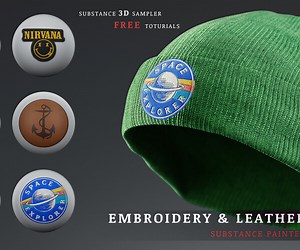 ArtStation - Embroidery and leather Patches for substance painter | Game Assets