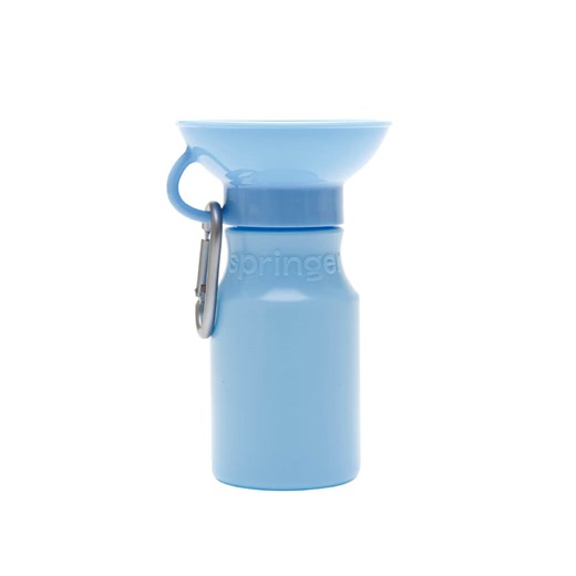 Springer Mini Dog Travel Water Bottle 450ml, Sky Blue