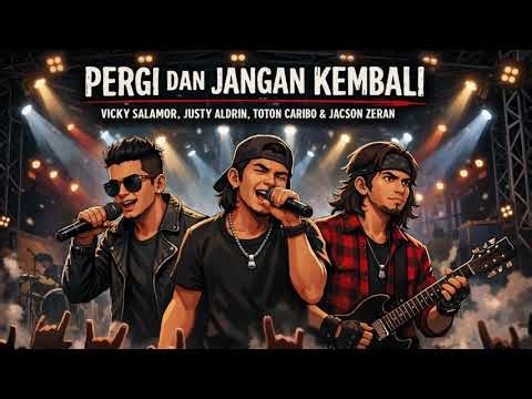 Pergi Dan Jangan Kembali Vicky Salamor, Justy Aldrin, Toton Caribo & Jacson Zeran |Cover PopRock