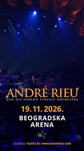 5.9K reactions · 269 shares | ▶️André Rieu & Johann Strauss Orchestra Beogradska Arena| 19.11.2026. ulaznice: Tickets.rs / https://tickets.rs/tour/andre_rieu_376 Uživajte u fantastičnom miksu valcera, filmske muzike, mjuzikala, opera i hitova. Nabavite najbolje karte za vaše nezaboravno veče i iskustvo!  | Star produkcija Serbia | Facebook
