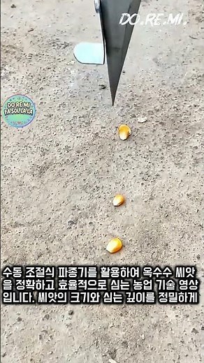 농업 효율 극대화! 수동 조절식 씨앗 파종기 작동 원리 #worker #process #farming #agriculture #machinery