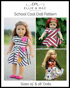 School Cool Doll Pattern