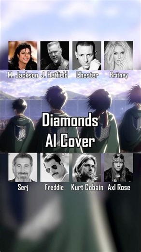 Diamonds song cover #rihanna #linkinpark #kurtcobain #chesterbennington #metallica #britneyspears