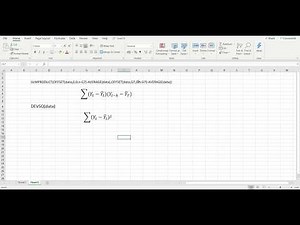 autocorrelation with excel